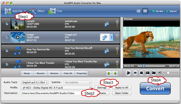 How to Convert FLAC, OGG, WMA to Logic AIFF