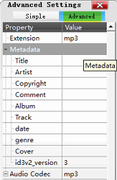 Add metadata to extracted audio