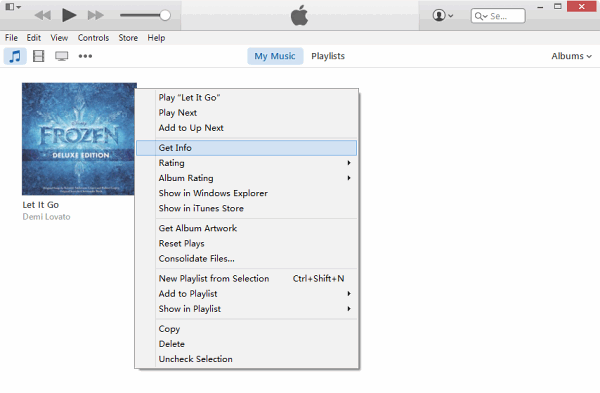 Get Music info in iTunes 12