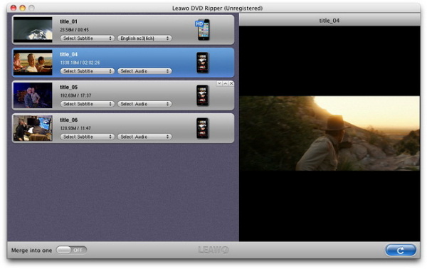 Load DVD to DVD Ripper Mountain Lion