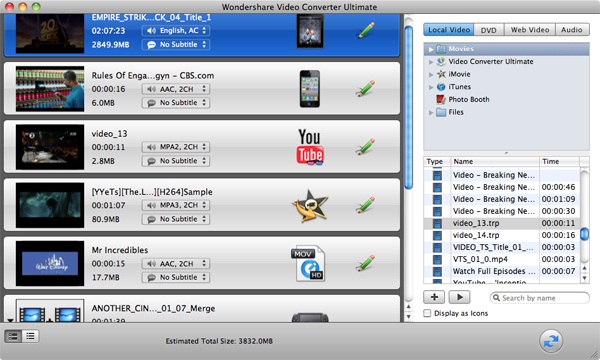 Wondershare Video Converter Ultimate for Mountain Lion