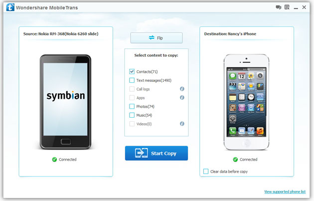 Connect both Nokia and iPhone 6 to computer