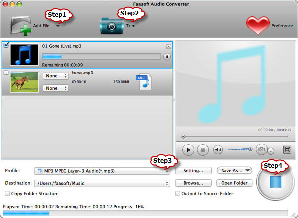 How to convert audio with AVS Audio Converter for Mac