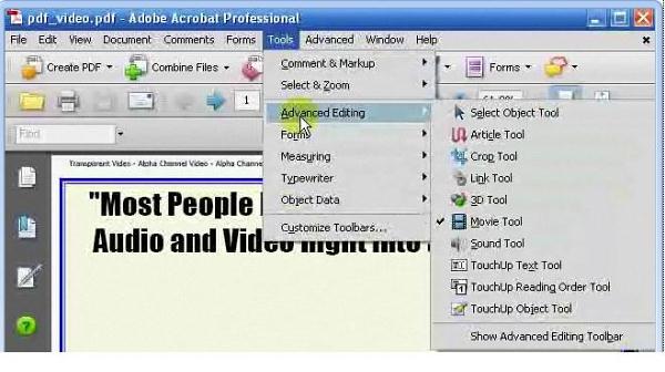 How to add video to embed video to PDF