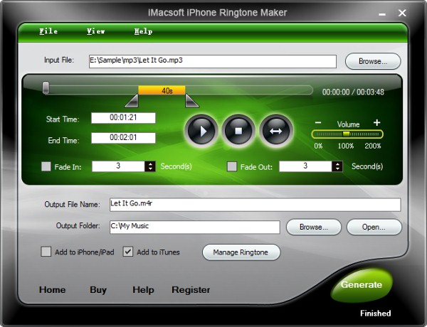 Screenshot of iPhone 6 Ringtone Maker