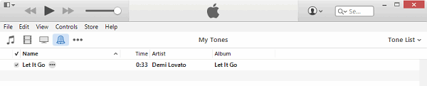 M4R Ringtone is listed on iTunes 12 Tone library
