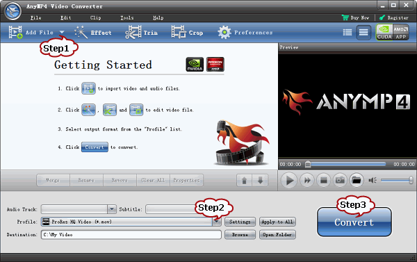 How to convert mp4 to Apple ProRes MOV