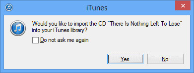 iTunes rip CD to MP3