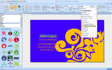 Screenshot of Business Cards Designer Maker for Windows 8
