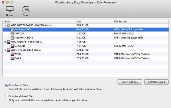 Recuva for Sierra - RAW Recovery