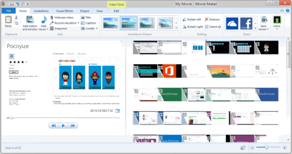 Screenshot of Free Video Editor for Windows 10