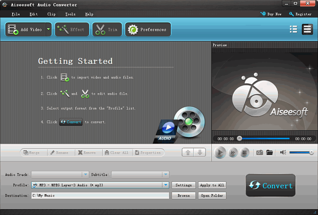 Screenshot of Audio Converter for Windows 8