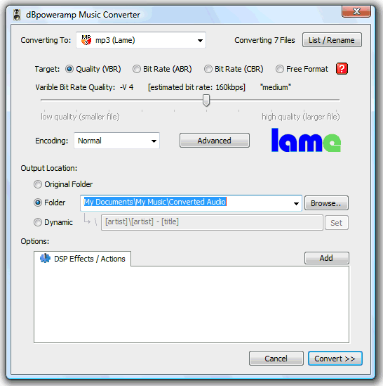 X Lossless Decoder Converter - dBpoweramp