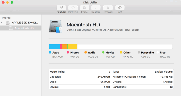 disk utility for mac os sierra 10.12.6